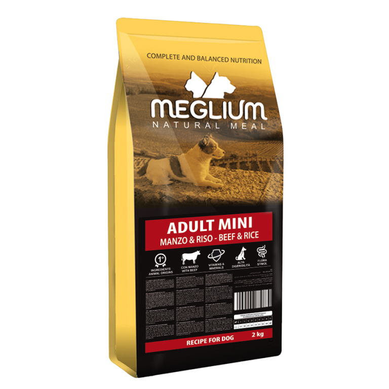 PACK MINI BEEF MEGLIUM 2kg hrana i oprema za kucne ljubimce